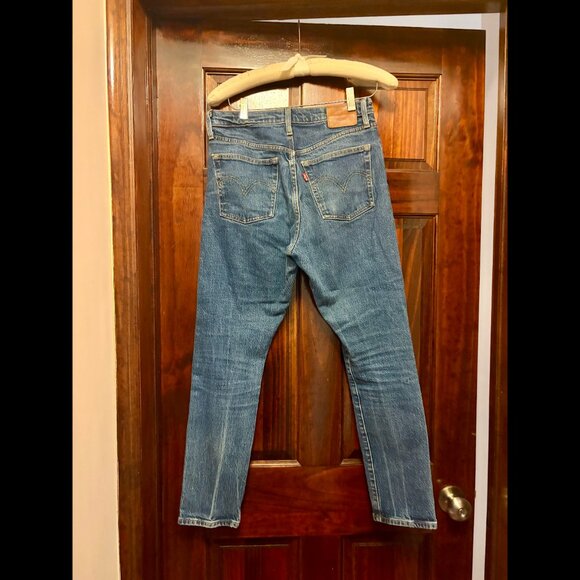 Levi's 501 S Skinny Jeans (28) Dark Wash - Picture 3 of 5